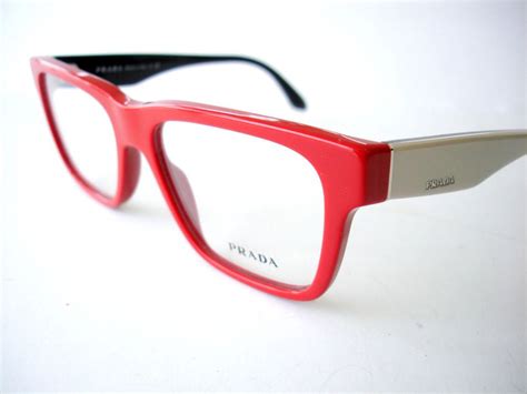 red eyewear frames prada|prada red glasses frames.